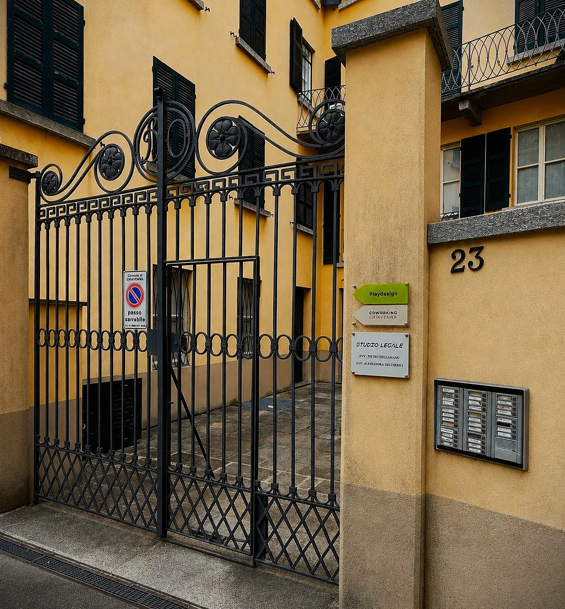 Ingresso dello Studio Legale Dellamano